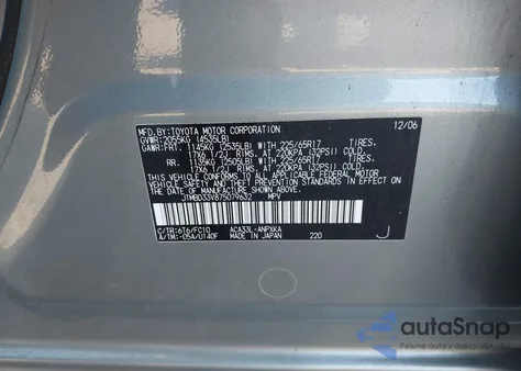 2007 Toyota Rav4 z USA, uszkodzony, nr VIN JTMBD33V875079632